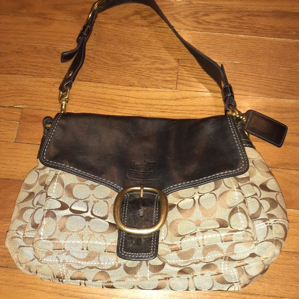 Tan Coach Bleeker Purse - #12360